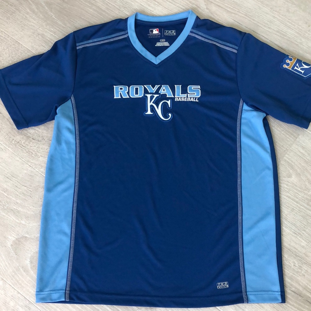 Kansas City Royals 2 MLB Men’s Shirts : V-Neck TX3 Cool & Cotton T-Shirt…